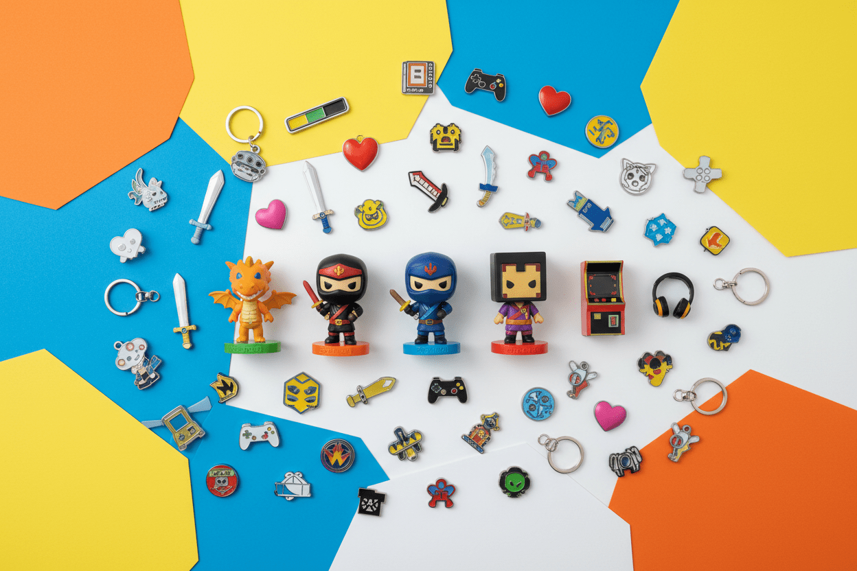 figurines and miscellaneous gaming decor