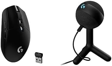 Logitech G305 Lightspeed Wireless Gaming Mouse, Hero Sensor, 12,000 DPI, Lightweight, 6 Programmable Buttons, 250h Battery, On-Board Memory, Compatible with PC, Mac - Black - Flex Gamingproduct_type