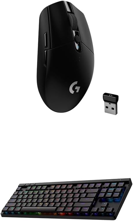 Logitech G305 Lightspeed Wireless Gaming Mouse, Hero Sensor, 12,000 DPI, Lightweight, 6 Programmable Buttons, 250h Battery, On-Board Memory, Compatible with PC, Mac - Black - Flex Gamingproduct_type