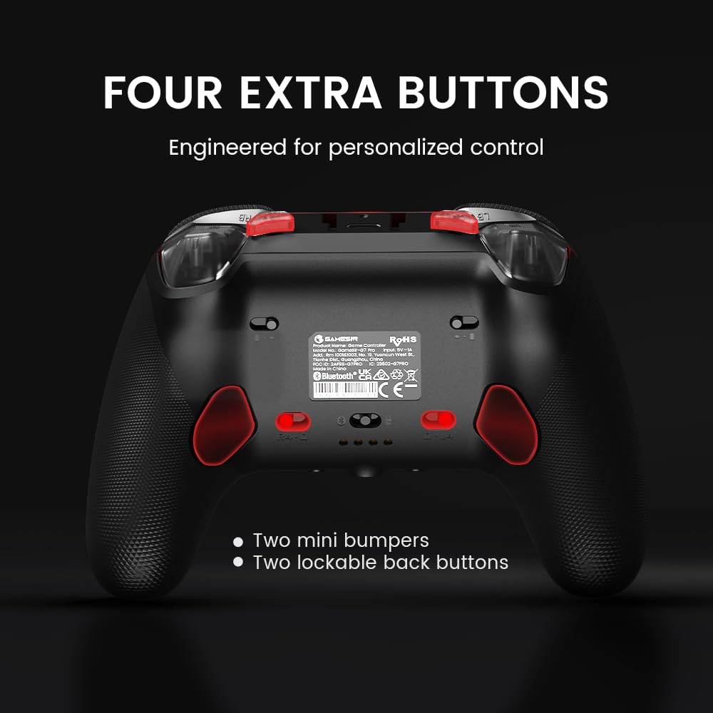 GameSir G7 Pro Wired Controller for Xbox Series X|S, Xbox One, Wireless Gamepad for PC&Android with TMR Sticks, Hall Effect Analog Triggers, 1000Hz Polling Rate, 3.5mm Audio Jack - Black - Flex Gamingproduct_type