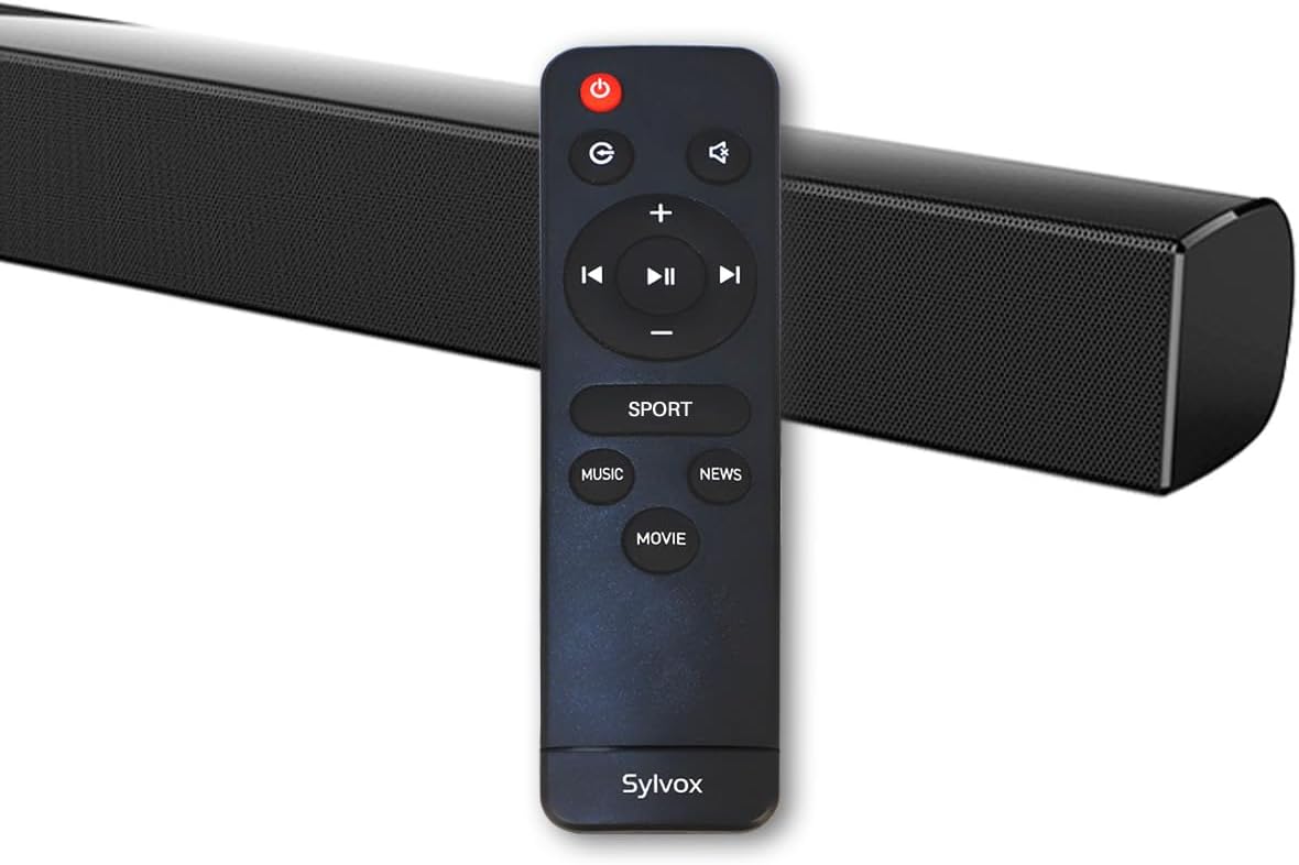 SYLVOX Outdoor Soundbar, IP65 Waterproof 60 Watts Soundbar with HDMI, Optical, AUX, USB and Bluetooth Connection, 38 Inch,Mountable - Flex Gamingproduct_type