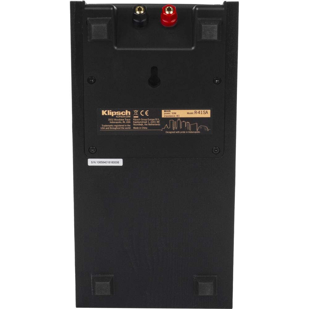 Klipsch R-41SA Powerful Detailed Home Speaker Set of 2 Black - Flex Gamingproduct_type