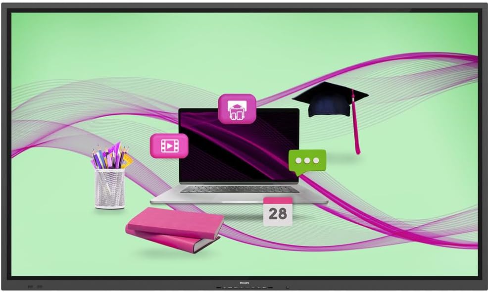 Philips 65 E-Line, UHD, Android 13, IR 20 Touch, USB-C, Wave, W128863934 (IR 20 Touch, USB-C, Wave) - Flex Gamingproduct_type