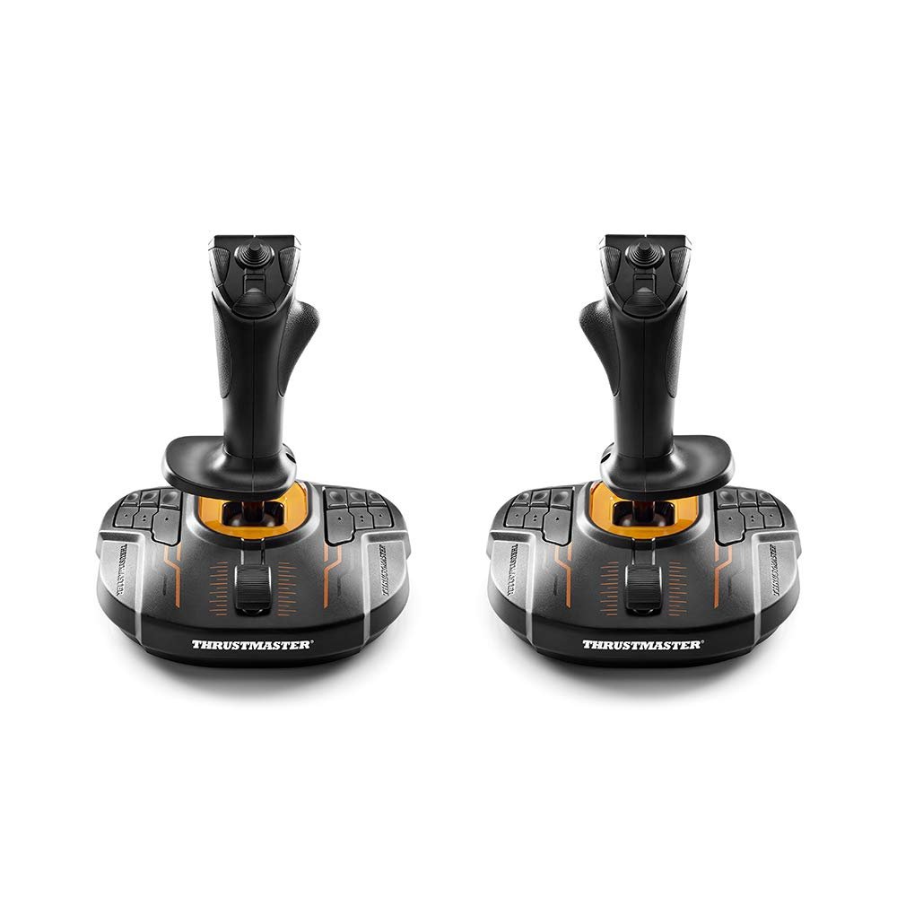 Thrustmaster T16000M FCS Space Sim Duo Combat Flight Sim Joystick - PC | Dual Hall-Effect sticks, 32 programable buttons, weighted bases, 8-way hat switch, 4 axes, twist rudder, integrated throttle - Flex Gamingproduct_type