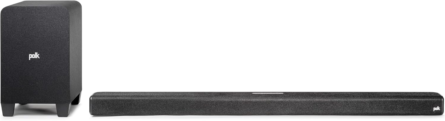 Polk Audio Signa S2 Sound Bar for Smart TV with Subwoofer, Wireless – Exclusive VoiceAdjust Technology, Ultra-Slim Design, Works with 4K & HD TVs, HDMI & Optical, Bluetooth, Wireless Streaming - Flex Gamingproduct_type