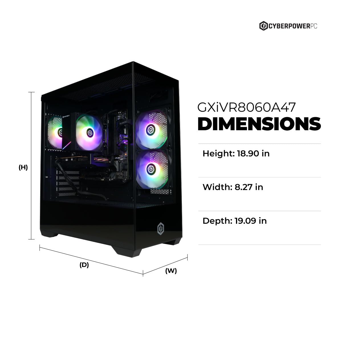 CyberPowerPC Gaming PC, Intel Core i5-14400F, GeForce RTX 5060 8GB | Gamer Xtreme, 16GB DDR5, 1TB PCIe 4.0 SSD, WiFi Ready & Windows 11 Home (GXiVR8060A47) - Flex Gamingproduct_type