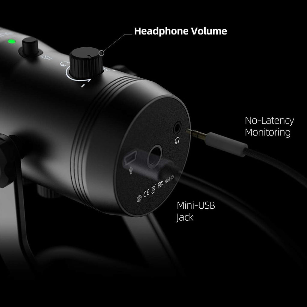 USB Recording Microphone Computer Podcast Mic for Four Pickup Patterns for Vocals,Gaming,Zoom-Class - Flex Gamingproduct_type