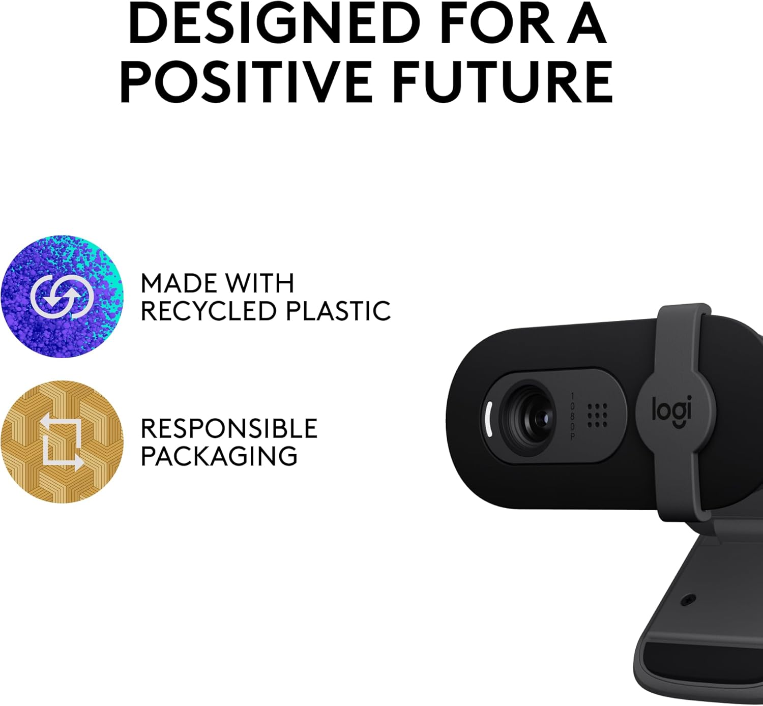 Logitech Brio 101 Full HD 1080p Webcam for Meetings, Streaming, Desktop, Laptop, PC - Built-in Mic, Shutter, Works with Zoom, Microsoft Teams, Nintendo Switch 2’s new GameChat Mode, USB-A,-Black - Flex Gamingproduct_type