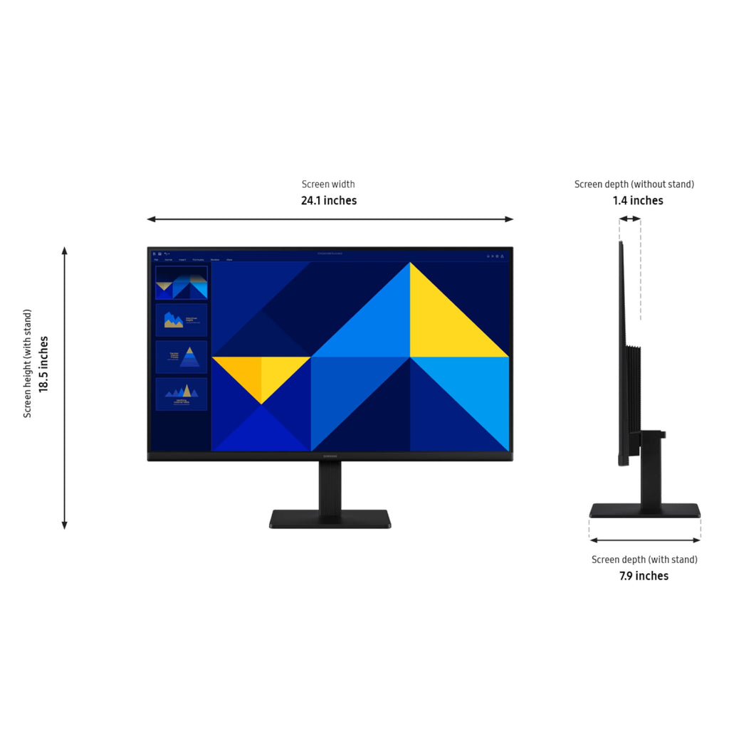 Samsung 24" (S30GD) Essential Monitor with IPS Panel and Tilt Only Stand, 100Hz Refresh Rate, Ergonomic Design, Advanced Eye Care, Game Mode, LS24D304GANXZA - Flex Gamingproduct_type