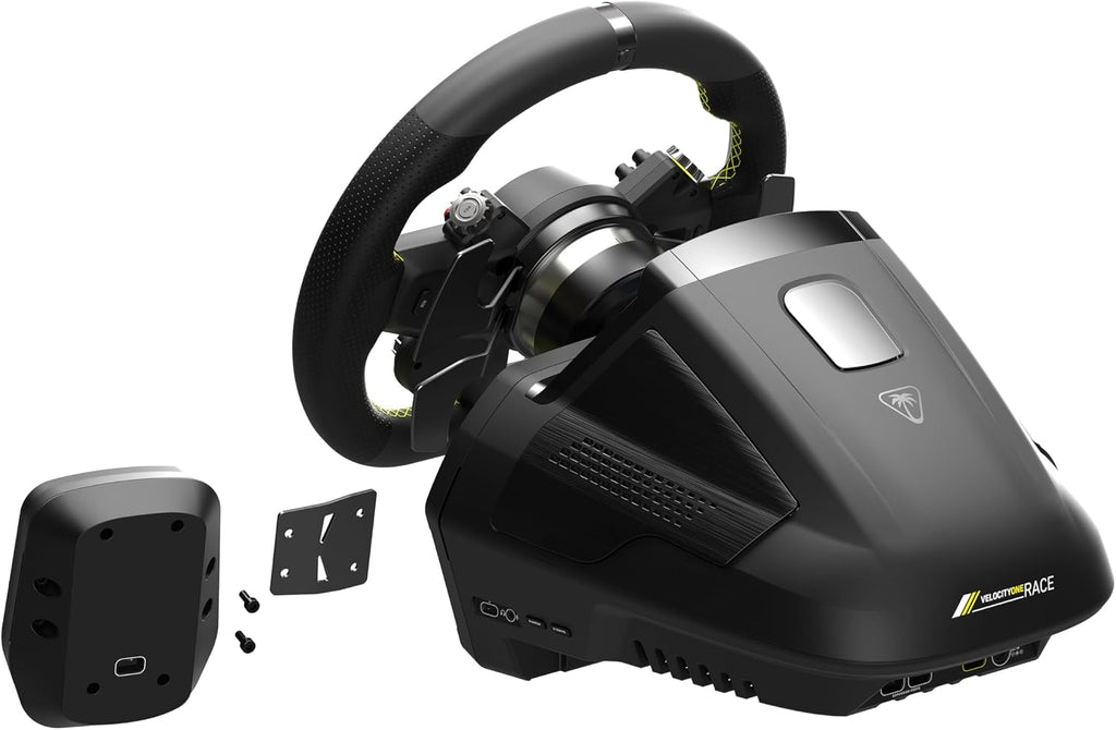 Turtle Beach VelocityOne Race Wheel & Pedal System Licensed for Xbox Series X|S, Xbox One, Windows 10 & 11 PCs – Force Feedback, Three Pedals & Magnetic Paddle Shifters, Hall Effect Sensors - Flex Gamingproduct_type