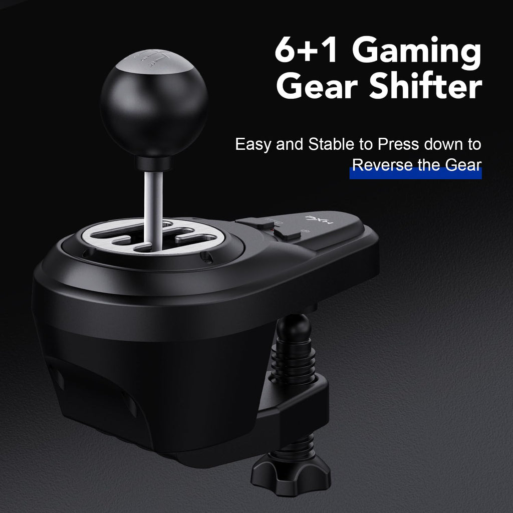 PXN V99 Force Feedback Racing Wheel, with Pedals and Shifter | Detachable 270°/900° Steering Wheel, Hall Pedals & H-Shifter - for PC, Xbox Series X|S, Xbox One, and PS4 - Flex Gamingproduct_type