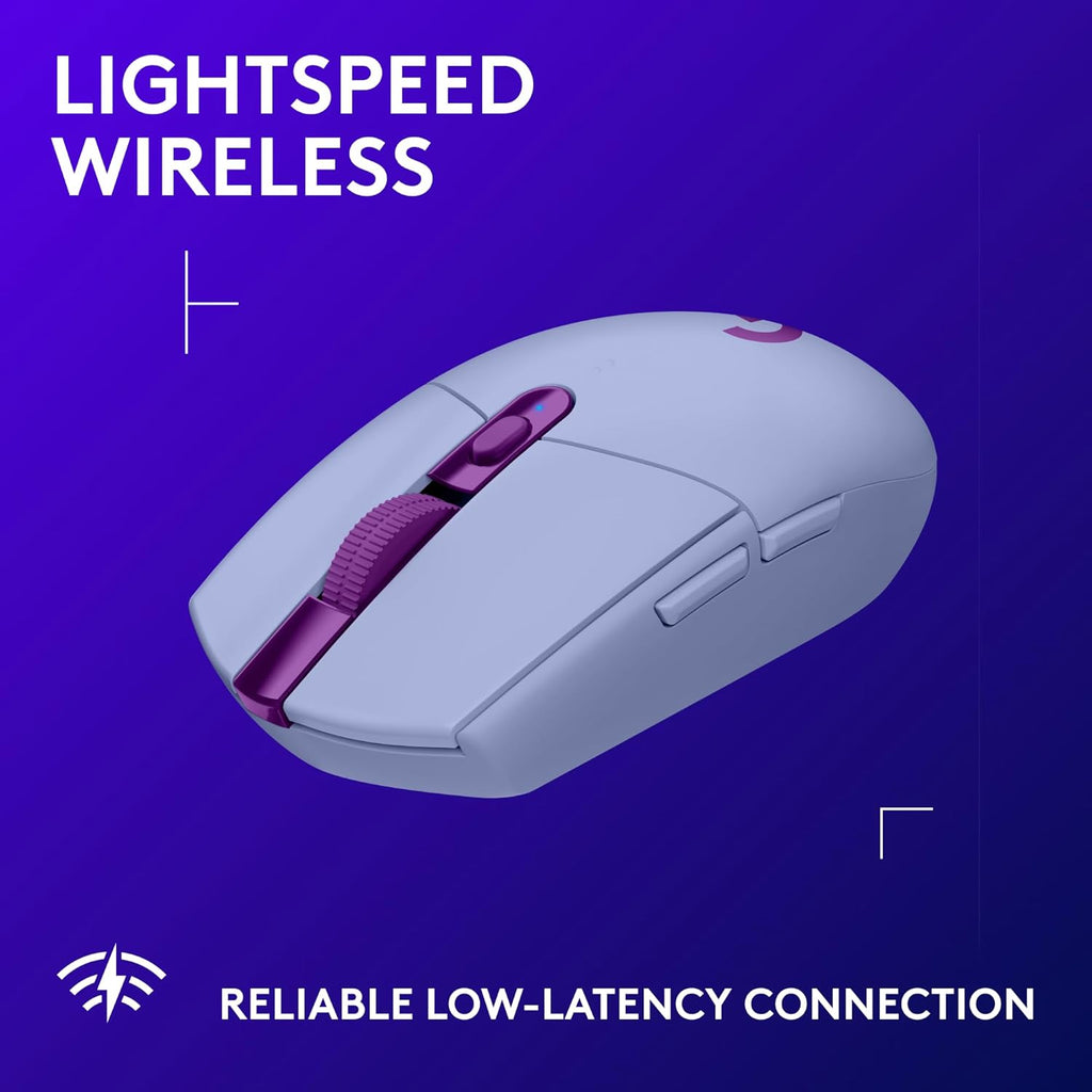 Logitech G305 Lightspeed Wireless Gaming Mouse, Hero Sensor, 12,000 DPI, Lightweight, 6 Programmable Buttons, 250h Battery, On-Board Memory, Compatible with PC, Mac - Black - Flex Gamingproduct_type