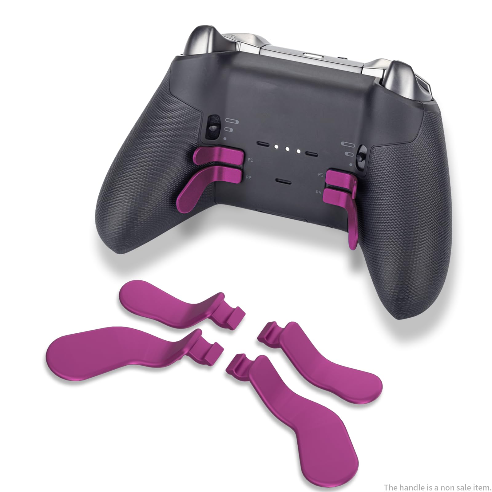 CHARM FOCUS 16-in-1 Metal Thumbsticks Replacement Kits for Xbox Elite Series 2, Xbox Elite 2 Controller Accessories, Includes Magnetic Joysticks, Paddles, Silicone Caps, D-Pads, 1 Tool (Volcano Red) - Flex Gamingproduct_type