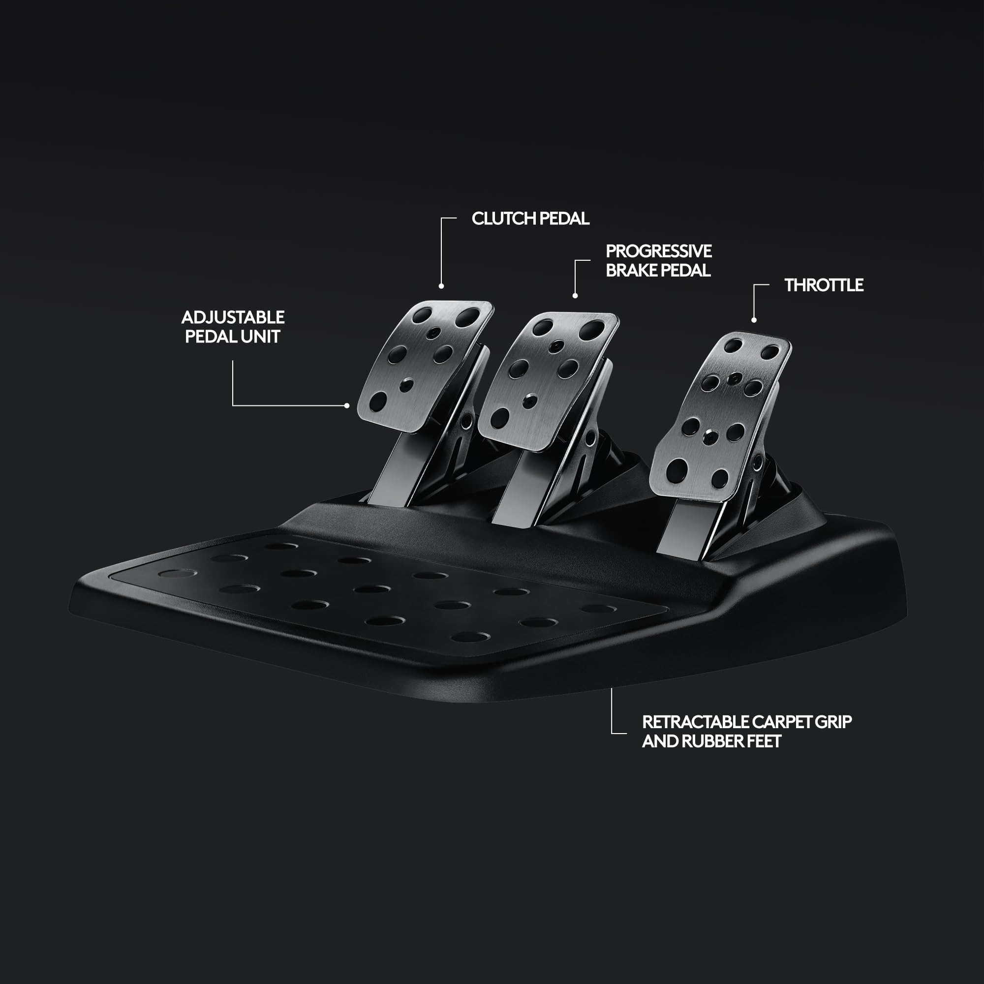 Logitech G920 Driving Force Racing Wheel and Floor Pedals, Real Force Feedback, Stainless Steel Paddle Shifters, Leather Steering Wheel Cover for Xbox Series X|S, Xbox One, PC, Mac - Black - Flex Gamingproduct_type