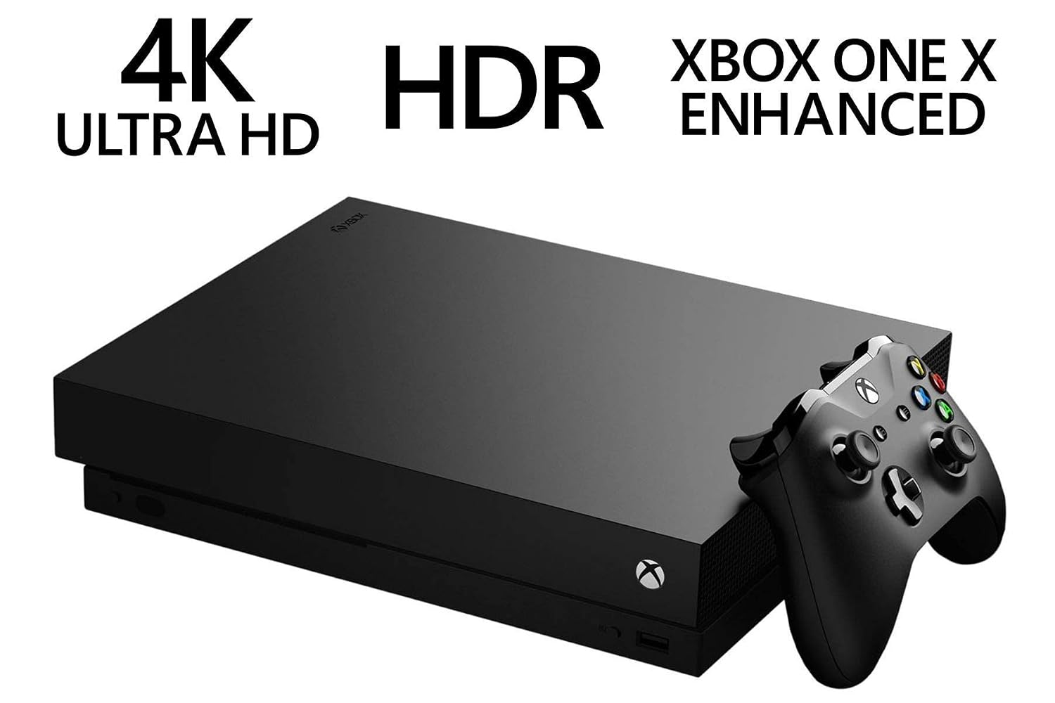 Microsoft Xbox One X 1TB Console with Wireless Controller: Enhanced, HDR, Native 4K, Ultra HD (2017 Model) (Renewed) - Flex Gamingproduct_type