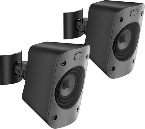 1 Pack, Wall Or Ceiling Mount for Logitech Z906 5.1 Surround Sound Speaker System Tilt and Swivel Adjustable Mounting Bracket for Logitech Z906 Satellite Speakers Wall Mounts