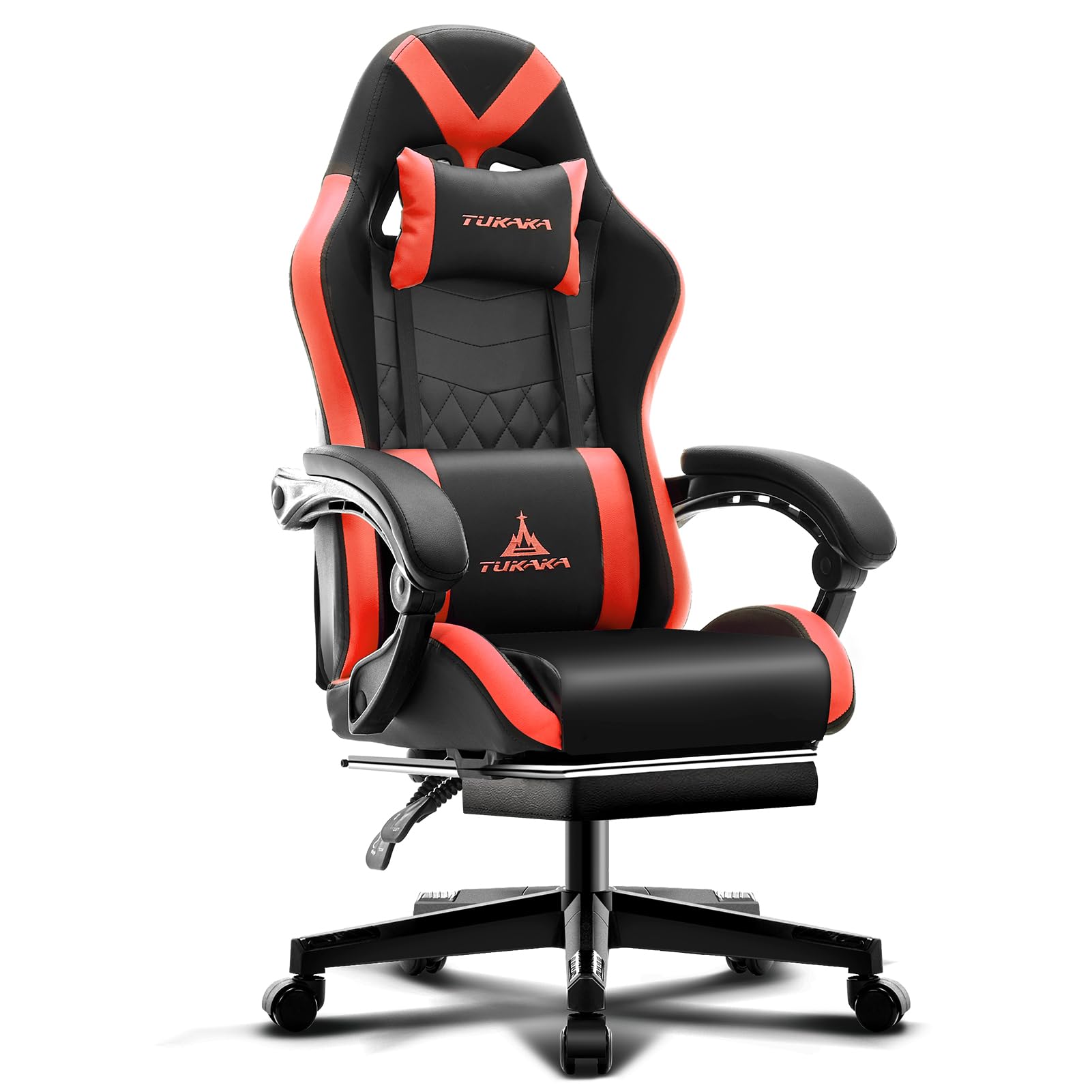 White Gaming Chair,Ergonomic Massage Office Desk Chair with Footrest | Pocket Spring Cushion,Reclining,Thick High Back,Headrest and Lumbar Support,Adjustable Leather Computer Chair Gamer Chair - Flex Gamingproduct_type