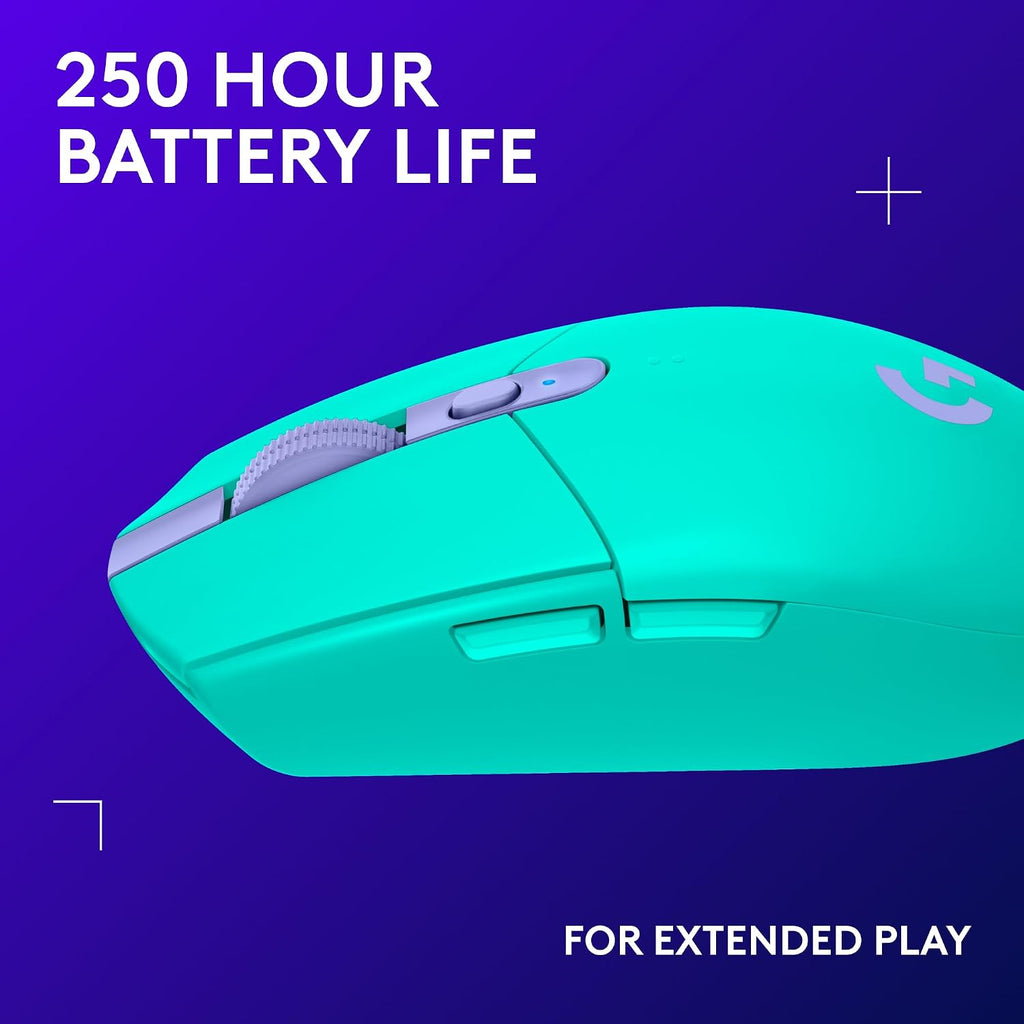 Logitech G305 Lightspeed Wireless Gaming Mouse, Hero Sensor, 12,000 DPI, Lightweight, 6 Programmable Buttons, 250h Battery, On-Board Memory, Compatible with PC, Mac - Black - Flex Gamingproduct_type