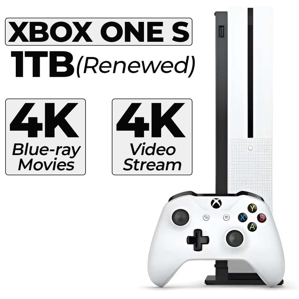Xbox One S 1TB All-Digital Edition Console Bundle - Includes the Xbox One S Console Series, White, 1x Wireless Controller, and a Microfiber Cloth (Renewed) - Flex Gamingproduct_type