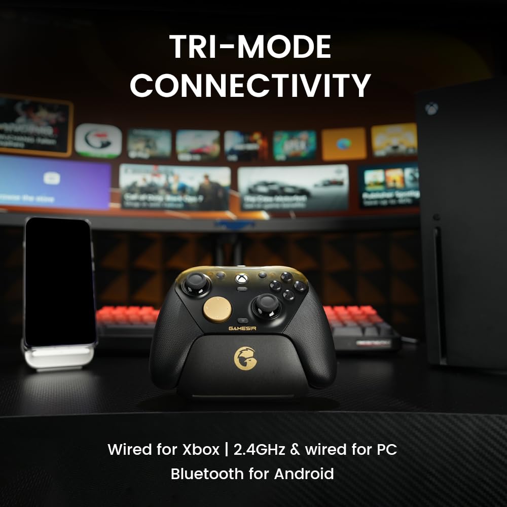 GameSir G7 Pro Wired Controller for Xbox Series X|S, Xbox One, Wireless Gamepad for PC&Android with TMR Sticks, Hall Effect Analog Triggers, 1000Hz Polling Rate, 3.5mm Audio Jack - Black - Flex Gamingproduct_type