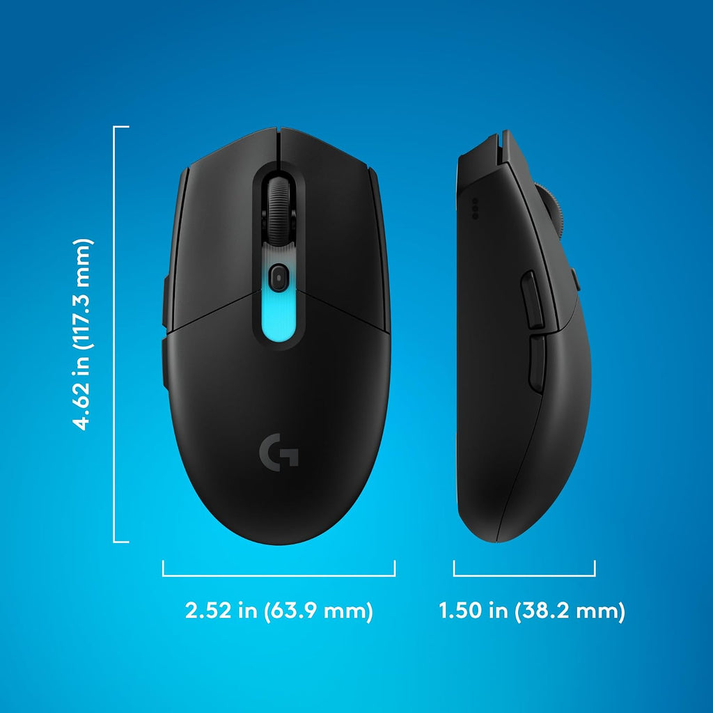 Logitech G305 Lightspeed Wireless Gaming Mouse, Hero Sensor, 12,000 DPI, Lightweight, 6 Programmable Buttons, 250h Battery, On-Board Memory, Compatible with PC, Mac - Black - Flex Gamingproduct_type