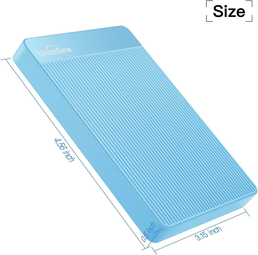 UnionSine 1TB Ultra Slim Portable External Hard Drive HDD-USB 3.0 for PC, Mac, Laptop, PS4, Xbox one, Xbox 360-HD2510(Blue) - Flex Gamingproduct_type
