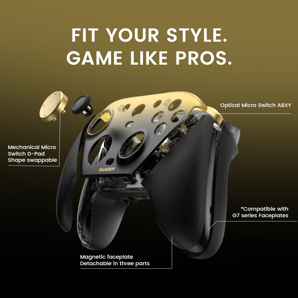 GameSir G7 Pro Wired Controller for Xbox Series X|S, Xbox One, Wireless Gamepad for PC&Android with TMR Sticks, Hall Effect Analog Triggers, 1000Hz Polling Rate, 3.5mm Audio Jack - Black - Flex Gamingproduct_type