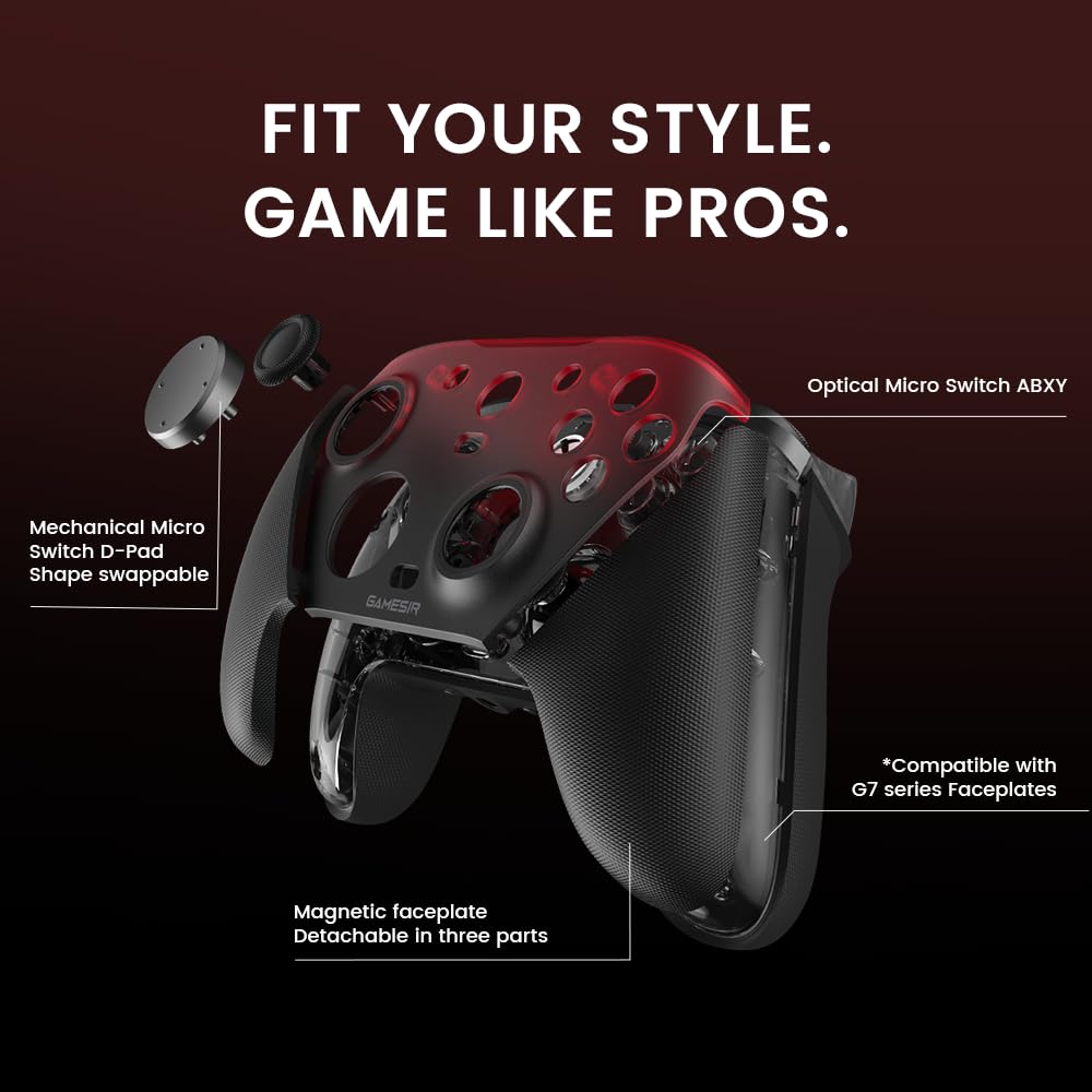 GameSir G7 Pro Wired Controller for Xbox Series X|S, Xbox One, Wireless Gamepad for PC&Android with TMR Sticks, Hall Effect Analog Triggers, 1000Hz Polling Rate, 3.5mm Audio Jack - Black - Flex Gamingproduct_type
