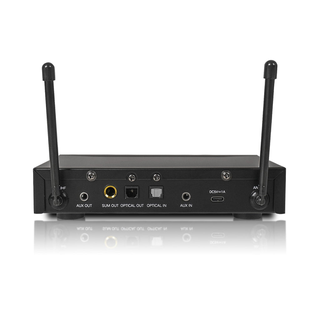 Sound Town Wireless Microphone Karaoke Mixer System with HD Audio Return Channel, Optical (Toslink), AUX, Supports Smart TV, Media Box, PC, Bluetooth, Soundbar, Receiver (SWM16-MAX) - Flex Gamingproduct_type