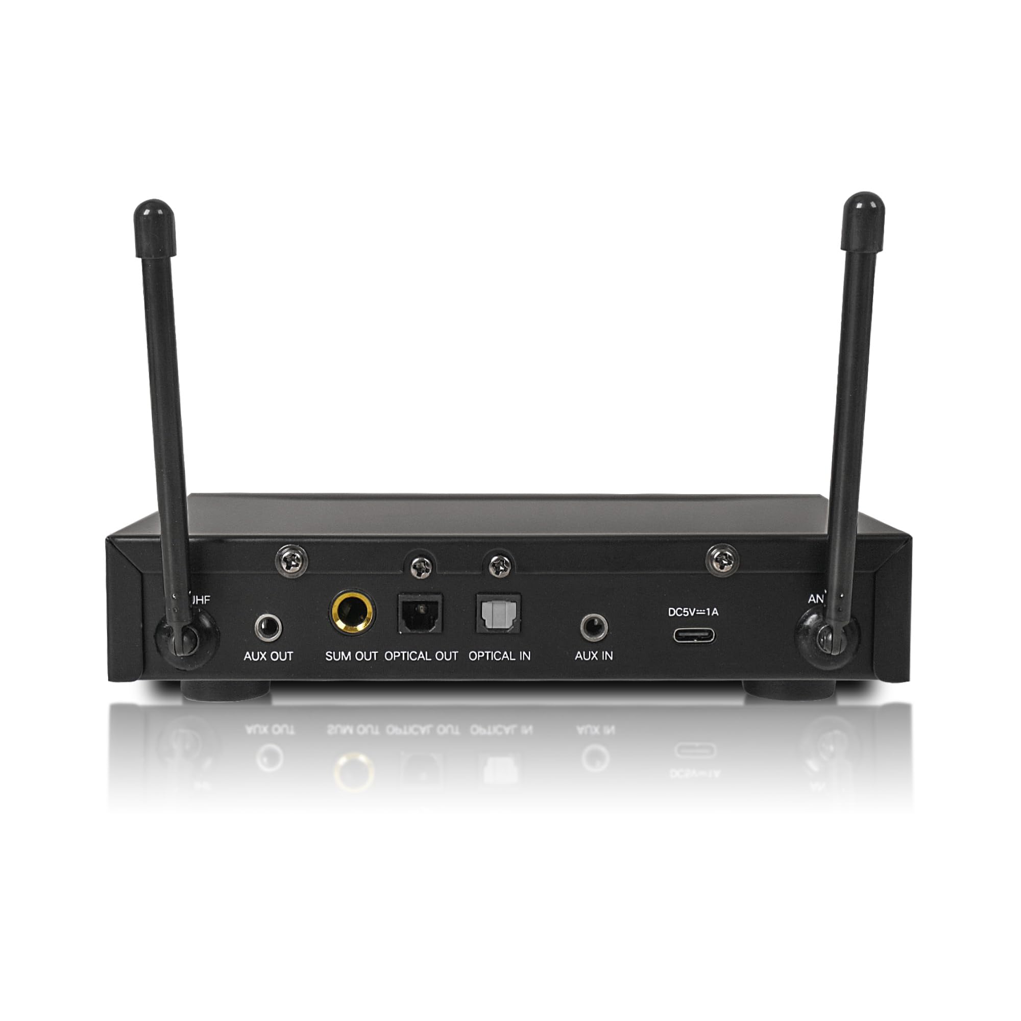 Sound Town Wireless Microphone Karaoke Mixer System with HD Audio Return Channel, Optical (Toslink), AUX, Supports Smart TV, Media Box, PC, Bluetooth, Soundbar, Receiver (SWM16-MAX) - Flex Gamingproduct_type