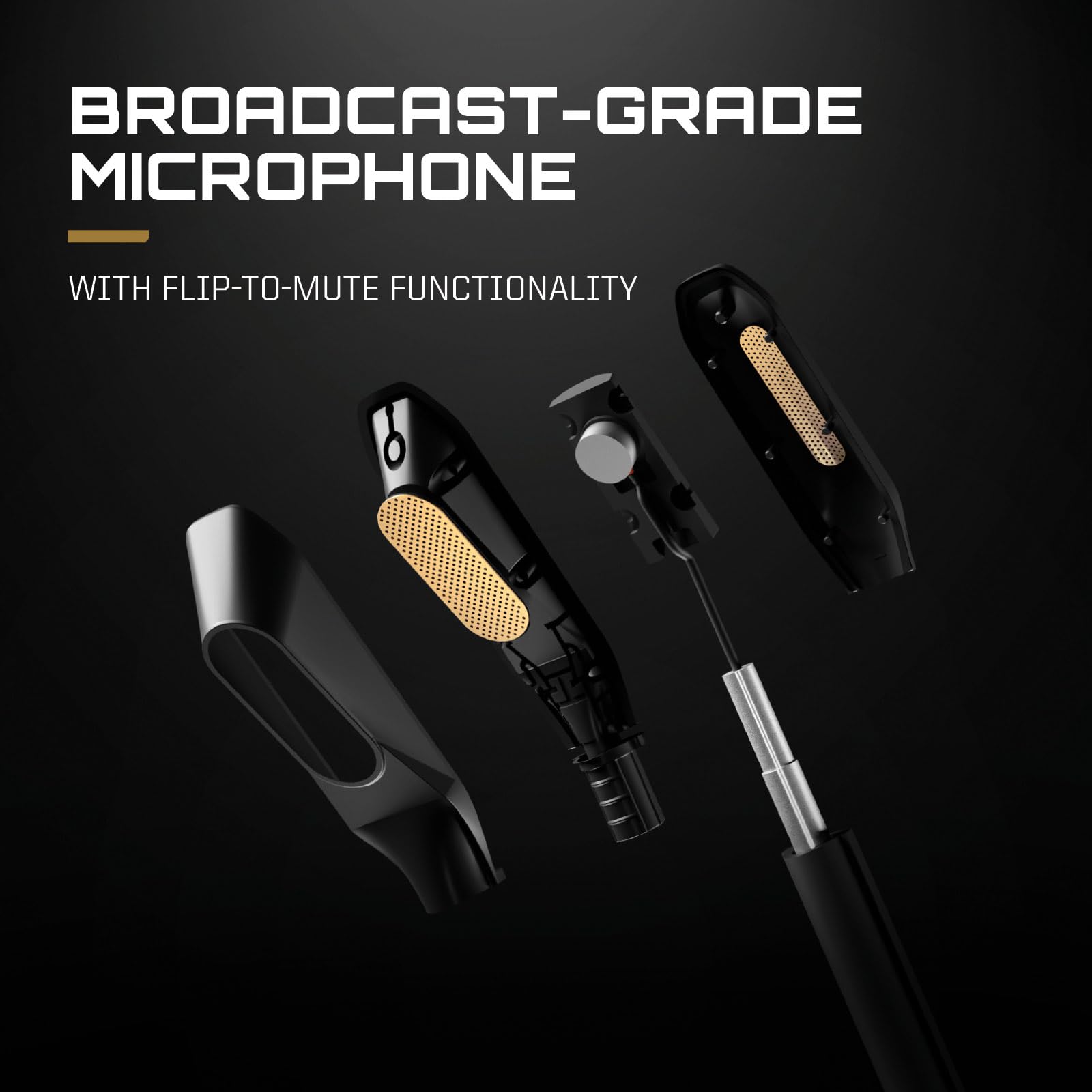 RIG R5 Spear PRO HS Wired Gaming Headset Officially Licensed for PlayStation, PS5, PS4, PC - 40mm Graphene Drivers, Tempest 3D Audio, Flip-to-Mute Mic, Memory Foam Cushions, 3.5mm -Black - Flex Gamingproduct_type