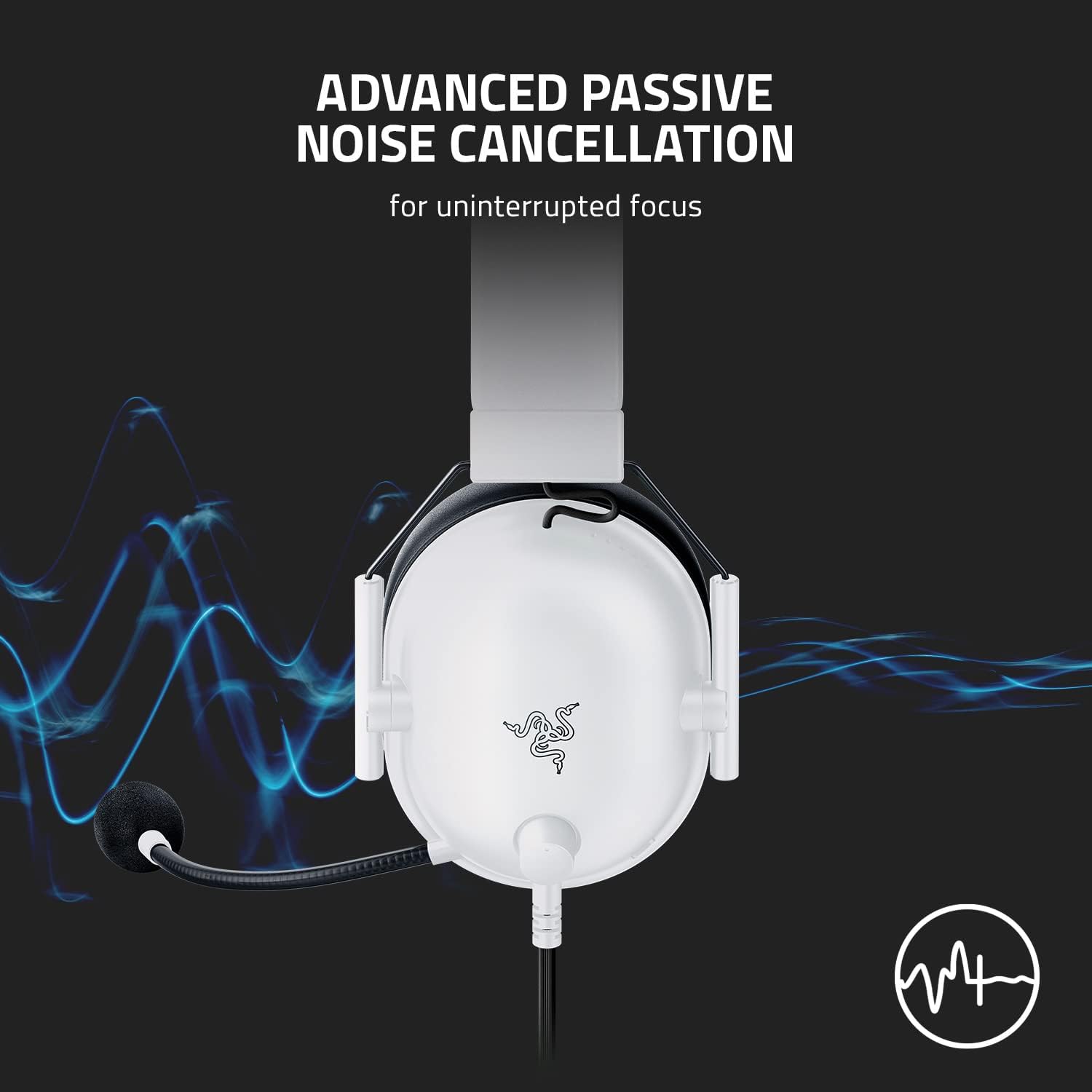 Razer BlackShark V2 X Gaming Headset: 7.1 Surround Sound - 50mm Drivers - Memory Foam Cushion - for PC, PS4, PS5, Switch - 3.5mm Audio Jack - Black