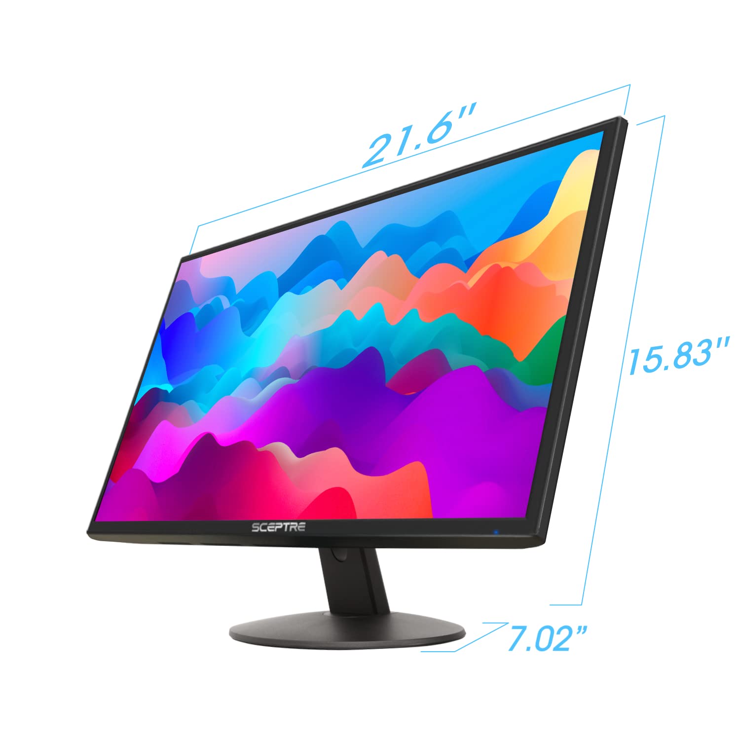 Sceptre Curved 27-inch Prime Monitor up to 100Hz 1080p, HDMI x2, VGA, 99% sRGB, Built-in Speakers, R1500, Machine Black 2025 (C275W-1920RN Series) - Flex Gamingproduct_type