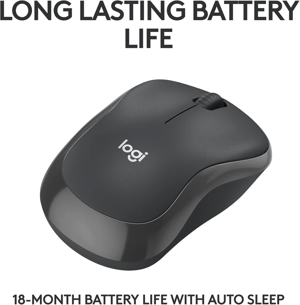 Logitech M240 Silent Bluetooth Mouse, Graphite