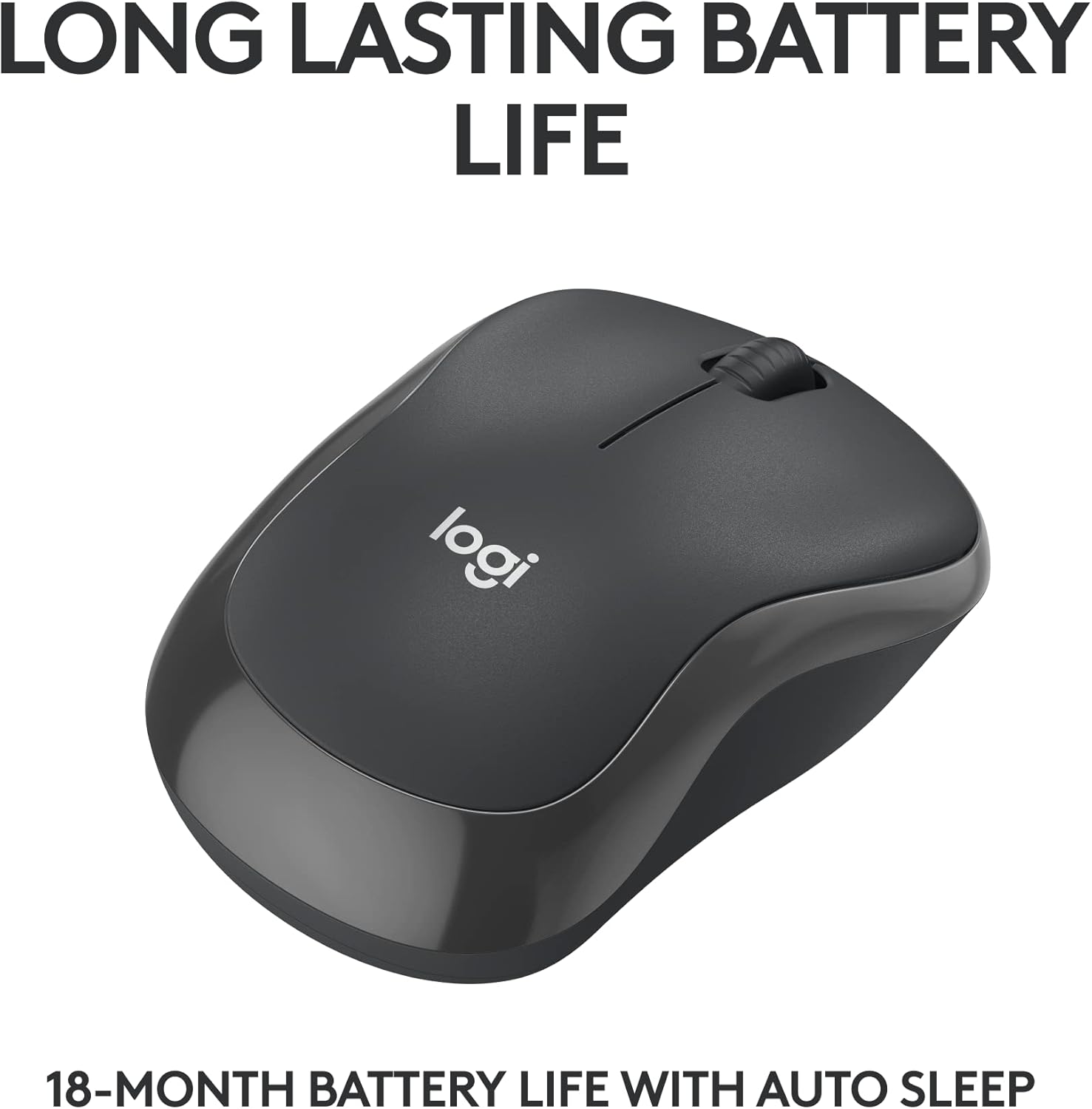 Logitech M240 Silent Bluetooth Mouse, Graphite