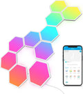 Govee Glide Hexa Light Panels, RGBIC Hexagon LED Wall Lights, Wi-Fi Smart Home Creative Wall Lights with Music Sync, Works with Alexa Google Assistant for Indoor Gaming Decor, 10 Pack - Flex Gamingproduct_type