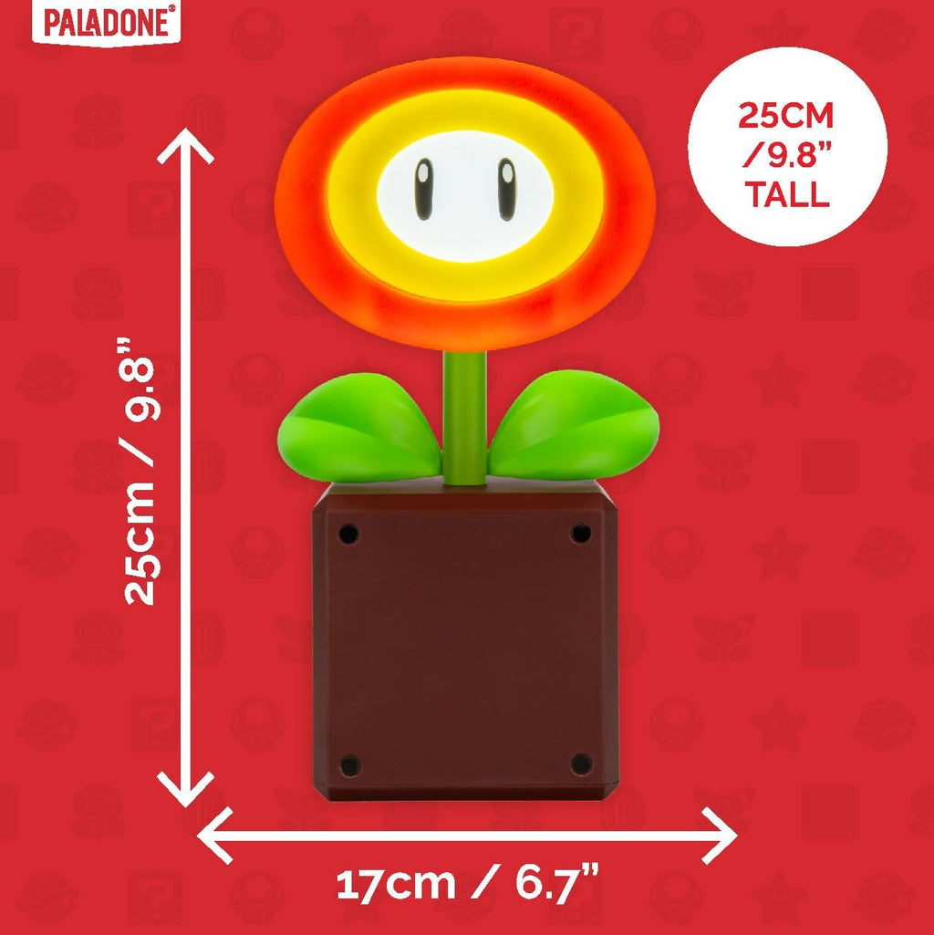 Paladone Super Mario Fireflower LED Lamp, Officially Licensed Nintendo Desk Lamp for Gamer, USB Powered Home Decor Gift - Flex Gamingproduct_type