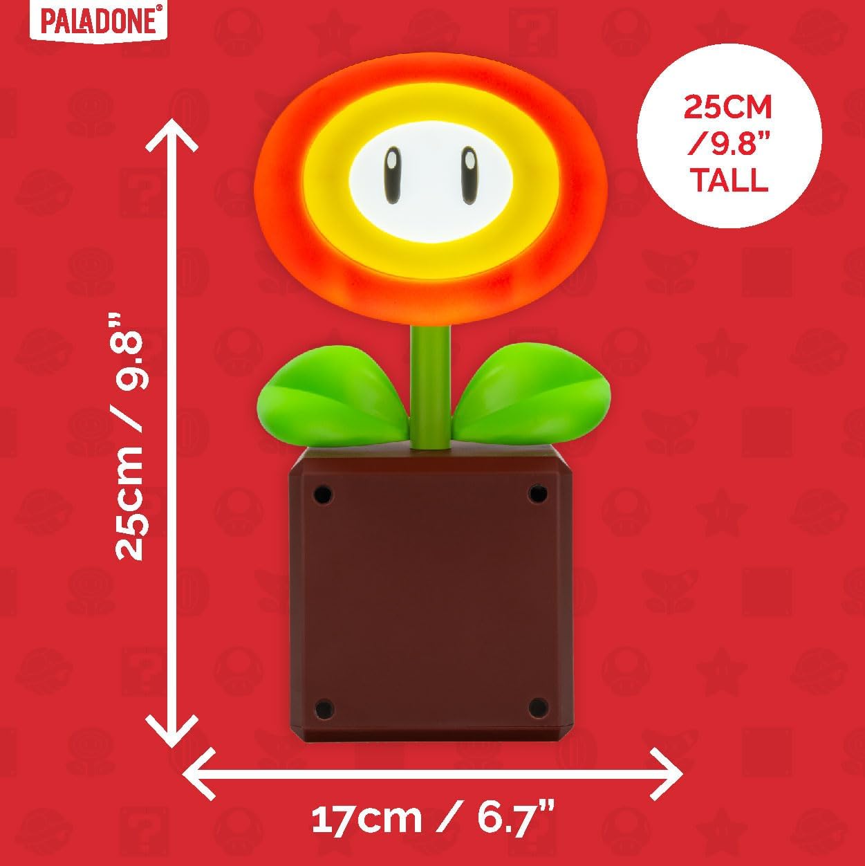 Paladone Super Mario Fireflower LED Lamp, Officially Licensed Nintendo Desk Lamp for Gamer, USB Powered Home Decor Gift - Flex Gamingproduct_type