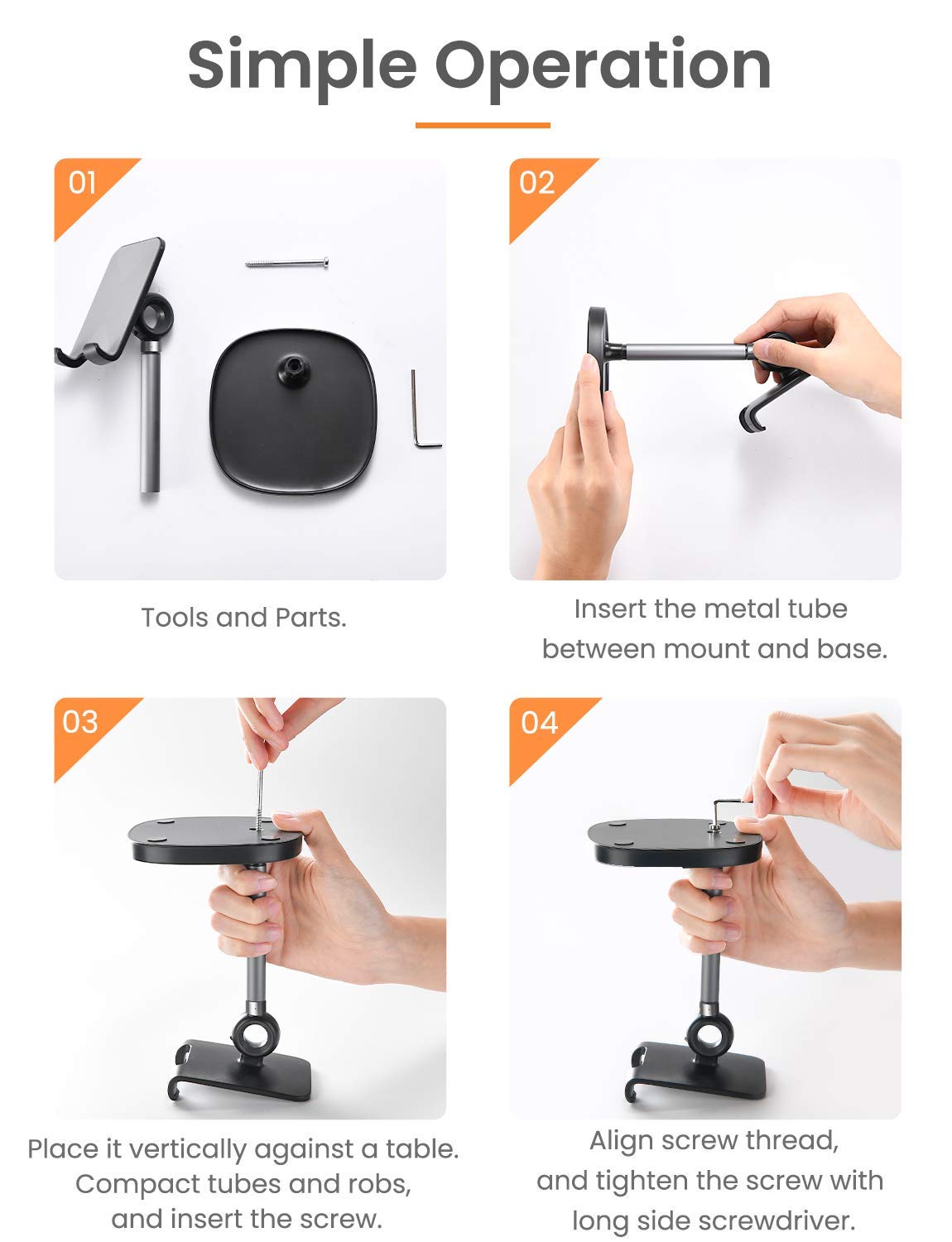LISEN Cell Phone Stand Phone Holder for Desk Office Decor, Office Desk Accessories Women PC Gaming Essentials iPhone Stand Gadgets Men Gift for Father Fit OtterBox Case Switch iPad Air Tablet 4-10 in - Flex Gamingproduct_type