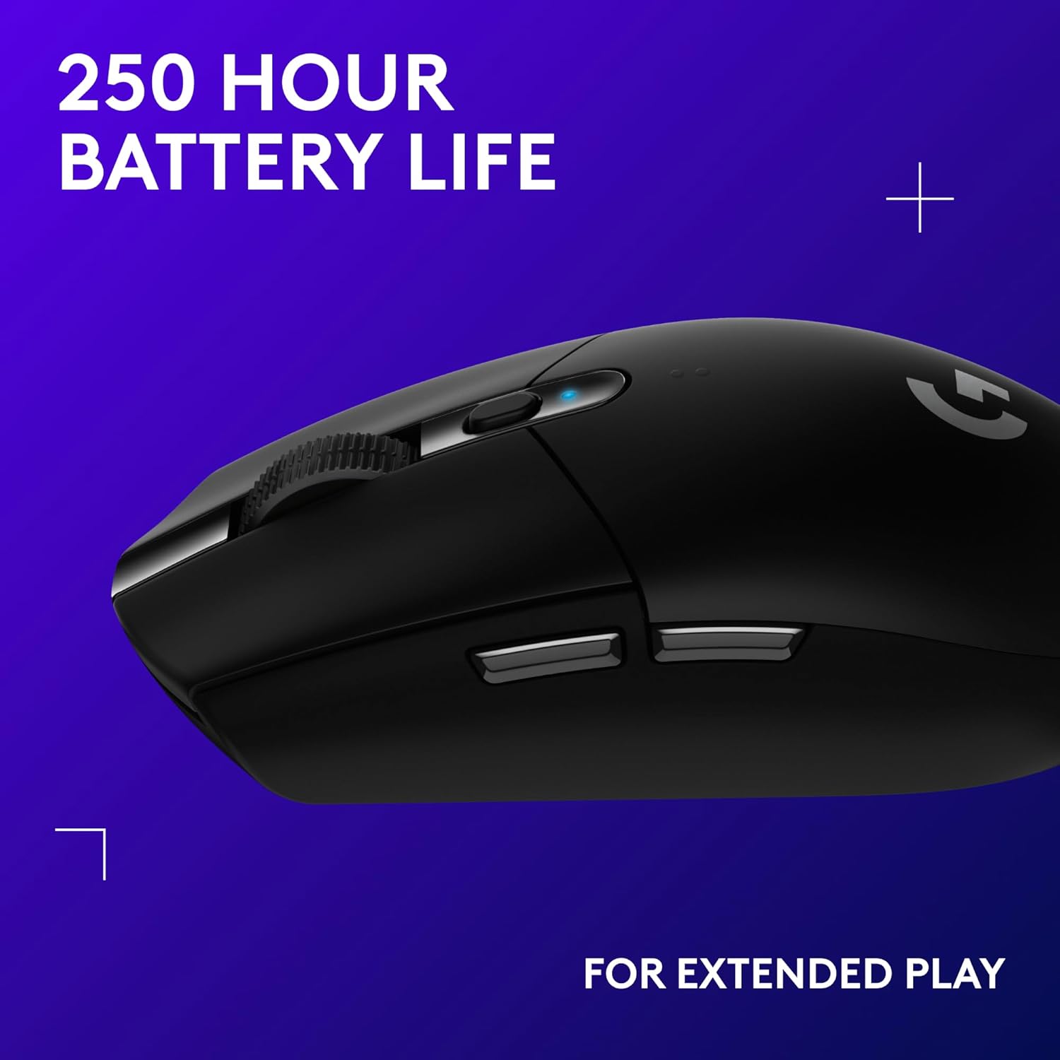 Logitech G305 Lightspeed Wireless Gaming Mouse, Hero Sensor, 12,000 DPI, Lightweight, 6 Programmable Buttons, 250h Battery, On-Board Memory, Compatible with PC, Mac - Black - Flex Gamingproduct_type