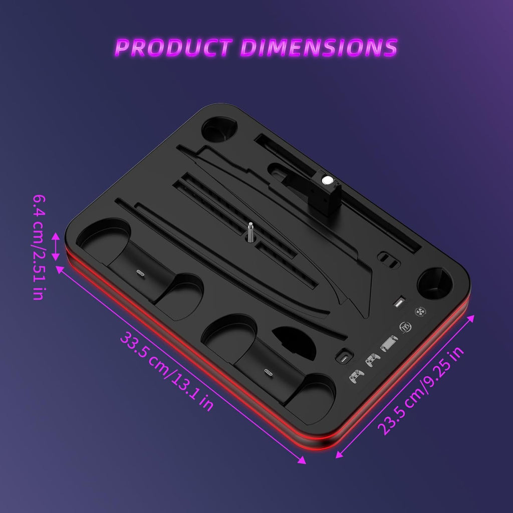 Elevate Your Gameplay with Our Ultimate PS5 Charger Dock with Cooling Fan - Flex Gamingproduct_type