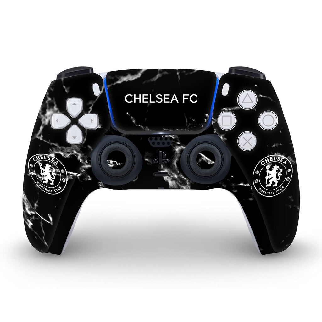 Black Marble Mixed Logo Matte Vinyl Faceplate Sticker Gaming Skin Case Cover Compatible with Sony Playstation 5 PS5 Disc Edition Console & DualSense Controller - Flex Gamingproduct_type