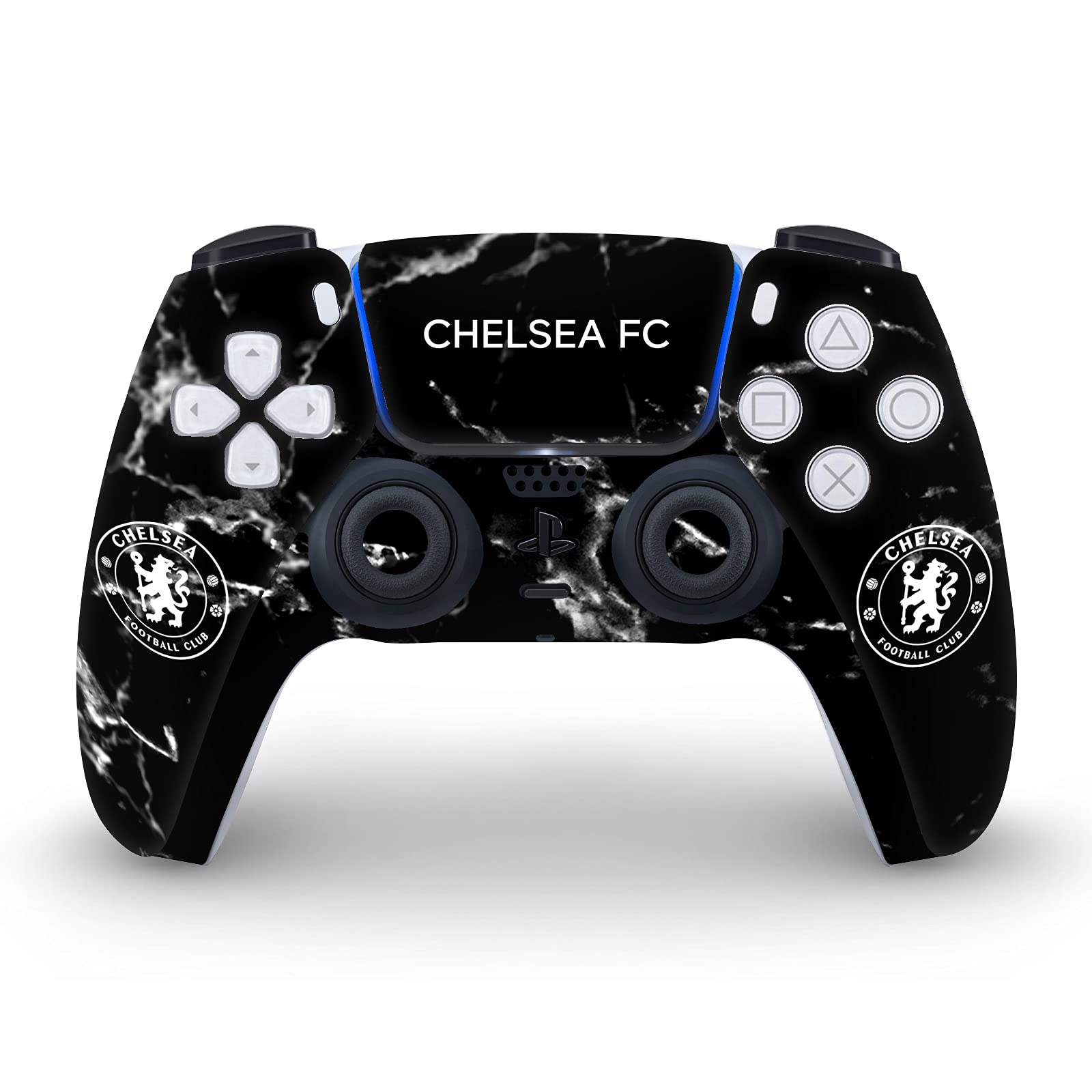 Black Marble Mixed Logo Matte Vinyl Faceplate Sticker Gaming Skin Case Cover Compatible with Sony Playstation 5 PS5 Disc Edition Console & DualSense Controller - Flex Gamingproduct_type