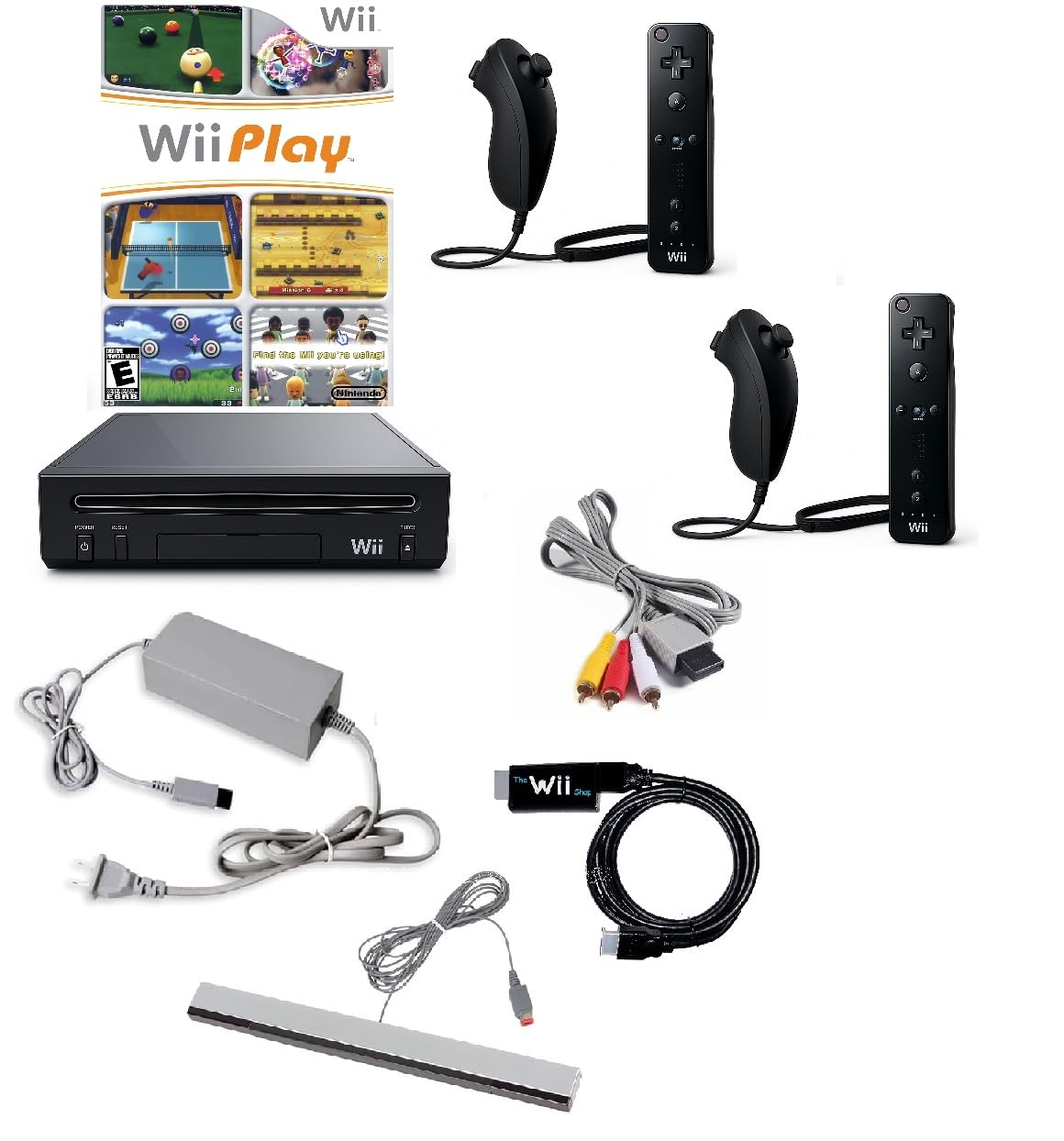 Wii Console Bundle (White) with Wii Play Game (2 Players) -Smart TV Ready (Renewed) - Flex Gamingproduct_type