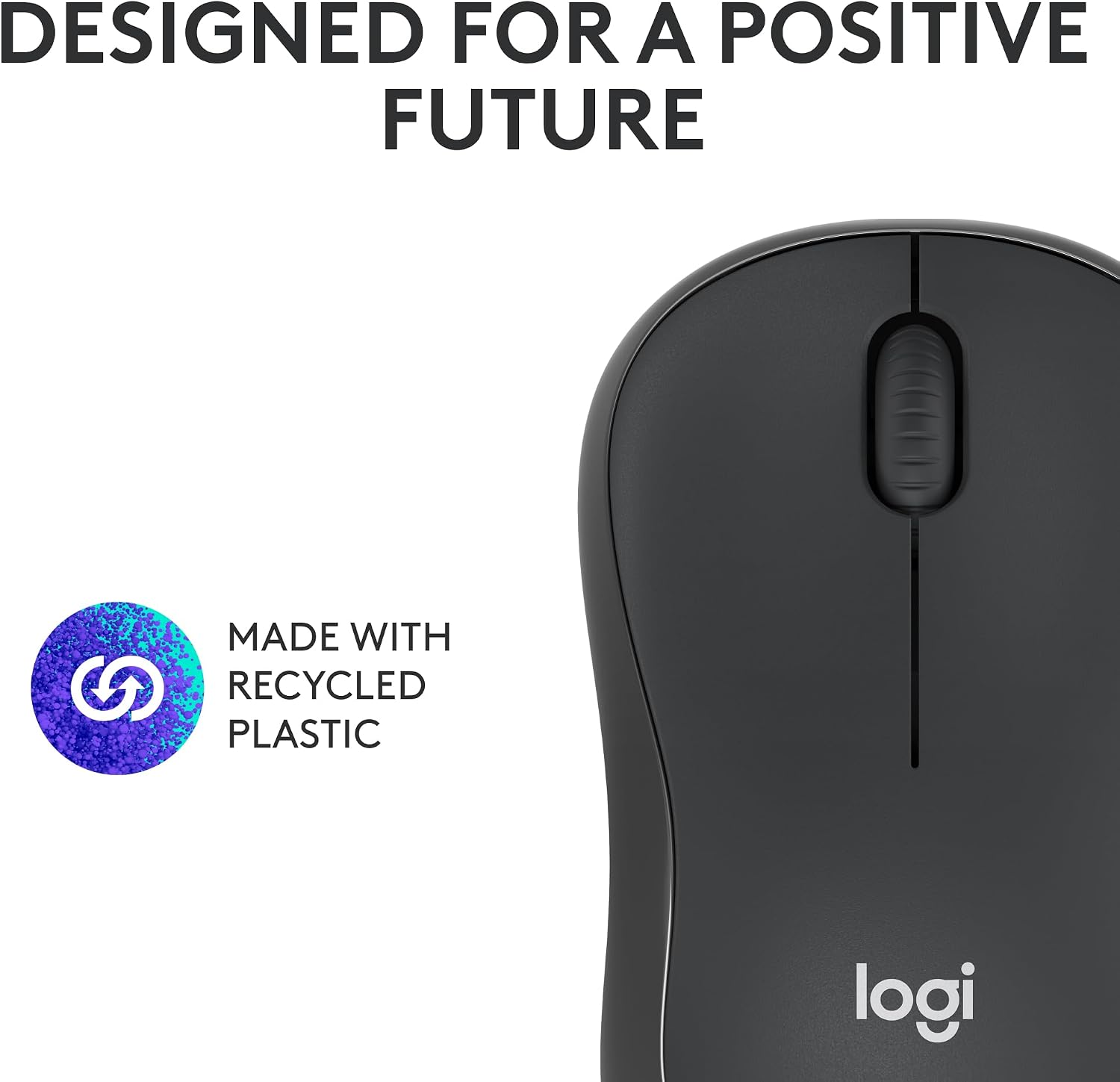 Logitech M240 Silent Bluetooth Mouse, Graphite