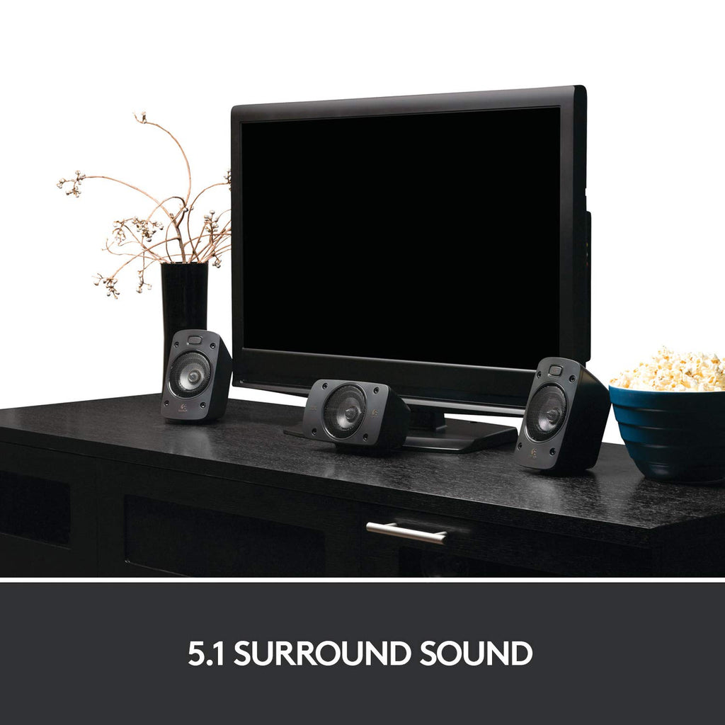 Logitech Z906 5.1 Surround Sound Speaker System - THX, Dolby Digital and DTS Digital Certified - Black - Flex Gamingproduct_type