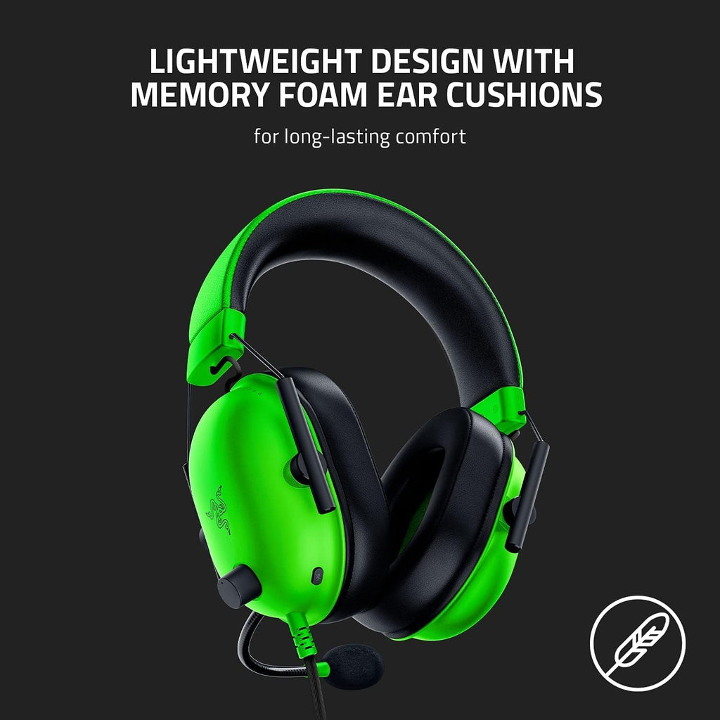 Razer BlackShark V2 X Gaming Headset: 7.1 Surround Sound - 50mm Drivers - Memory Foam Cushion - for PC, PS4, PS5, Switch - 3.5mm Audio Jack - Black