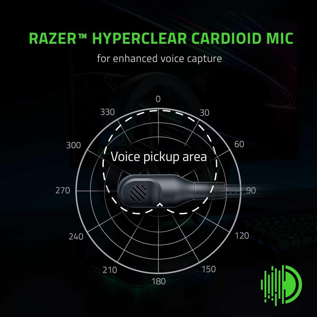 Razer BlackShark V2 X Gaming Headset: 7.1 Surround Sound - 50mm Drivers - Memory Foam Cushion - for PC, PS4, PS5, Switch - 3.5mm Audio Jack - Black
