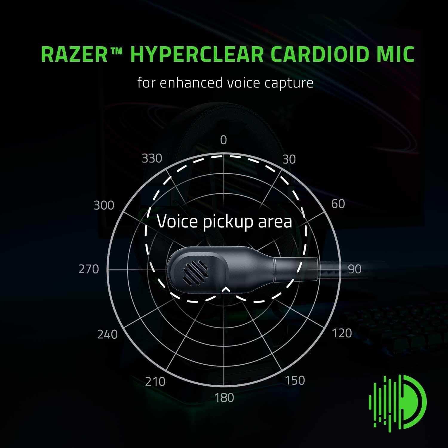 Razer BlackShark V2 X Gaming Headset: 7.1 Surround Sound - 50mm Drivers - Memory Foam Cushion - for PC, PS4, PS5, Switch - 3.5mm Audio Jack - Black