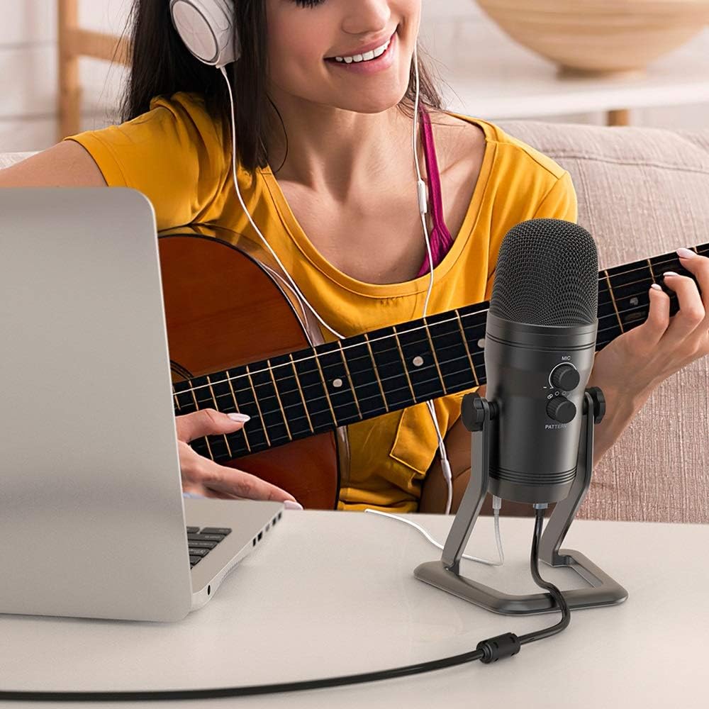 USB Recording Microphone Computer Podcast Mic for Four Pickup Patterns for Vocals,Gaming,Zoom-Class - Flex Gamingproduct_type